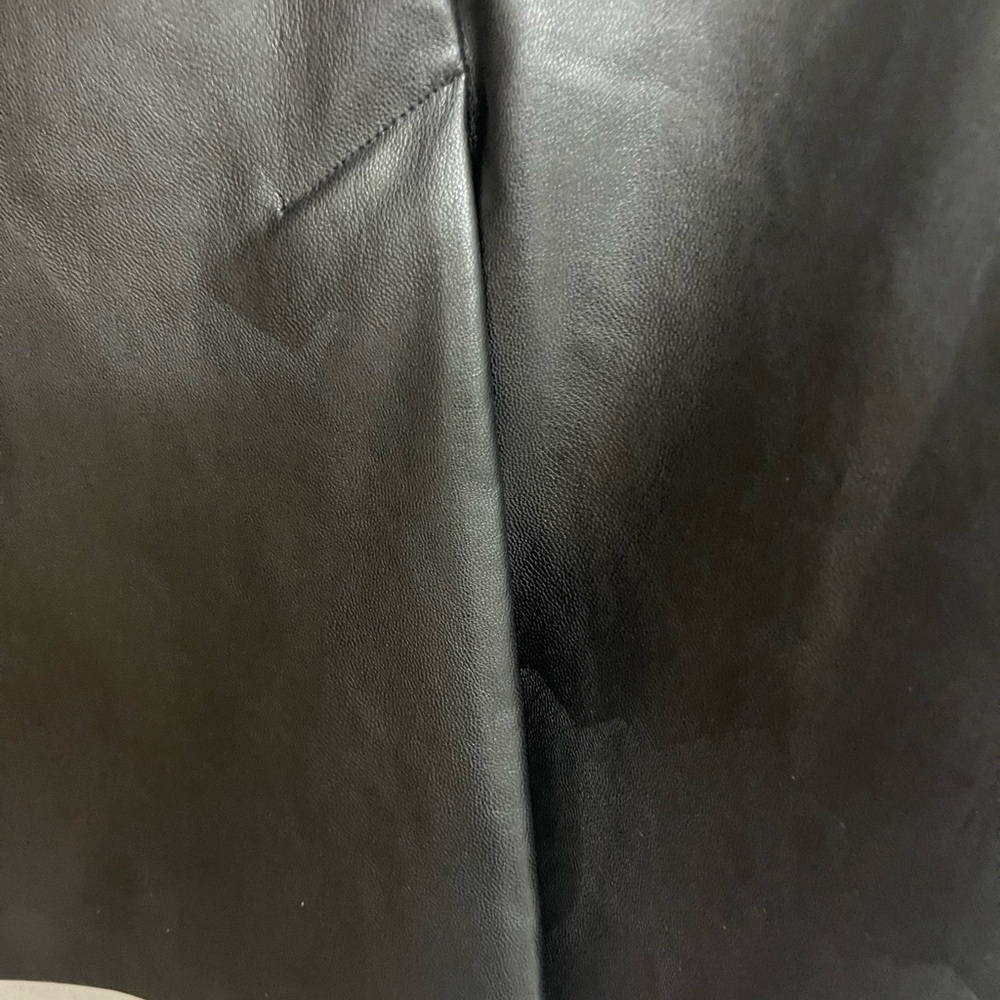Nine West Black Fitted imitation leather Blazer Jacket size small women’s NWT - Picture 7 of 12